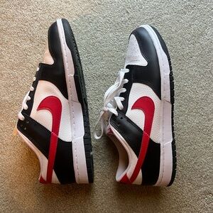 Nike red black and white dunks. Size 11